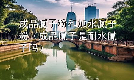 成品膩子粉和加水膩子粉（成品膩子是耐水膩子嗎）