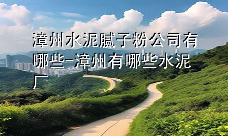 漳州水泥膩?zhàn)臃酃居心男?漳州有哪些水泥廠