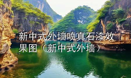 新中式外墻噴真石漆效果圖(新中式 外墻)