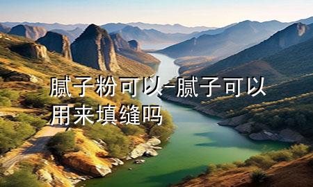 膩子粉可以-膩子可以用來填縫嗎
