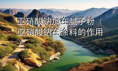 亞硝酸鈉加在膩子粉（亞硝酸鈉在涂料的作用）