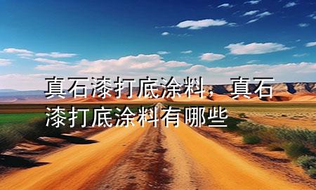 真石漆打底涂料，真石漆打底涂料有哪些