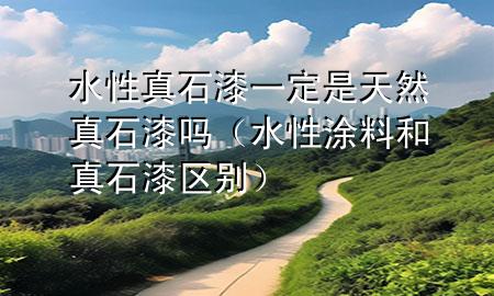 水性真石漆一定是天然真石漆嗎（水性涂料和真石漆區(qū)別）