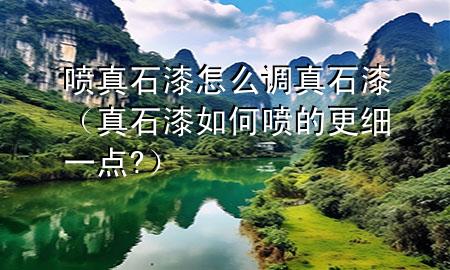 噴真石漆怎么調(diào)真石漆(真石漆如何噴的更細一點?)
