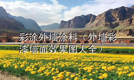 彩涂外墻涂料（外墻彩漆墻面效果圖大全）