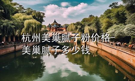 杭州美巢膩?zhàn)臃蹆r格-美巢膩?zhàn)佣嗌馘X