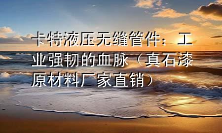 卡特液壓無縫管件:工業(yè)強韌的血脈(真石漆原材料廠家直銷)