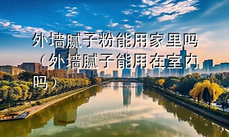 外墻膩?zhàn)臃勰苡眉依飭幔ㄍ鈮δ佔(zhàn)幽苡迷谑覂?nèi)嗎）