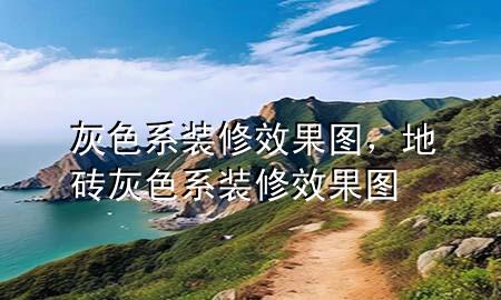 灰色系裝修效果圖，地磚灰色系裝修效果圖