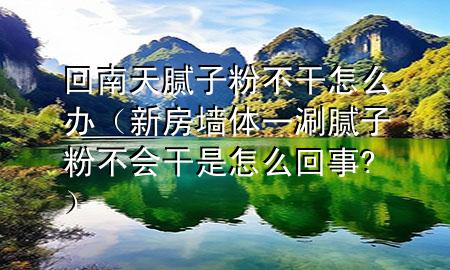 回南天膩?zhàn)臃鄄桓稍趺崔k（新房墻體一涮膩?zhàn)臃鄄粫?huì)干是怎么回事?）