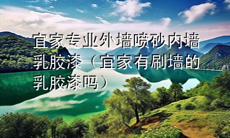 宜家專業(yè)外墻噴砂內(nèi)墻乳膠漆（宜家有刷墻的乳膠漆嗎）