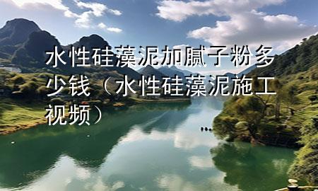 水性硅藻泥加膩?zhàn)臃鄱嗌馘X（水性硅藻泥施工視頻）