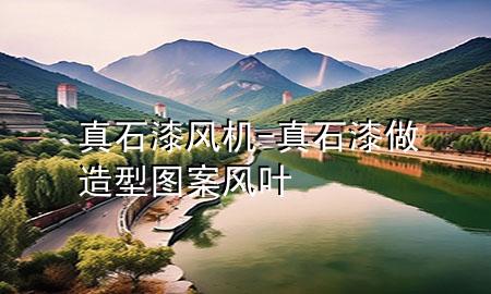 真石漆風(fēng)機(jī)-真石漆做造型圖案風(fēng)葉