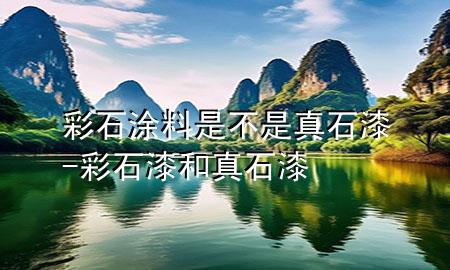 彩石涂料是不是真石漆-彩石漆和真石漆