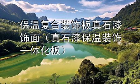 保溫復合裝飾板真石漆飾面（真石漆保溫裝飾一體化板）