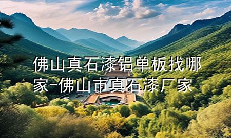 佛山真石漆鋁單板找哪家-佛山市真石漆廠家