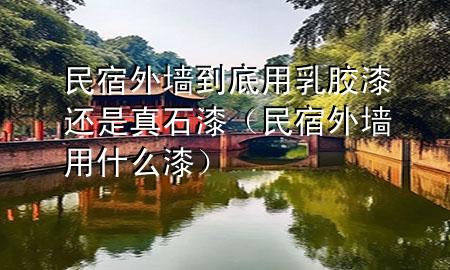 民宿外墻到底用乳膠漆還是真石漆（民宿外墻用什么漆）