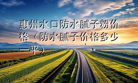 惠州水口防水膩?zhàn)臃蹆r(jià)格（防水膩?zhàn)觾r(jià)格多少一平）