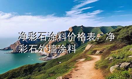 凈彩石 涂料價(jià)格表，凈彩石外墻涂料