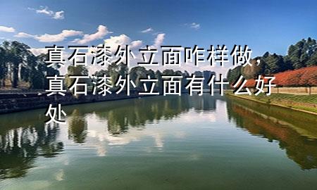 真石漆外立面咋樣做，真石漆外立面有什么好處