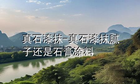 真石漆 抹-真石漆抹膩子還是石膏 涂料