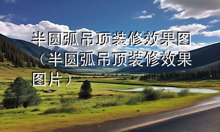 半圓弧吊頂裝修效果圖（半圓弧吊頂裝修效果圖片）