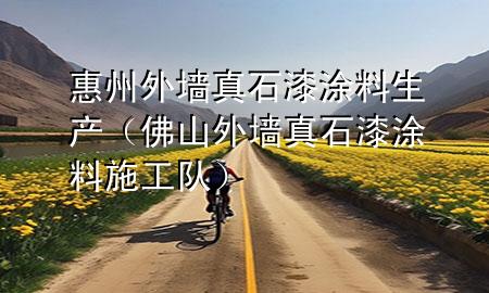 惠州外墻真石漆涂料生產(佛山外墻真石漆涂料施工隊)