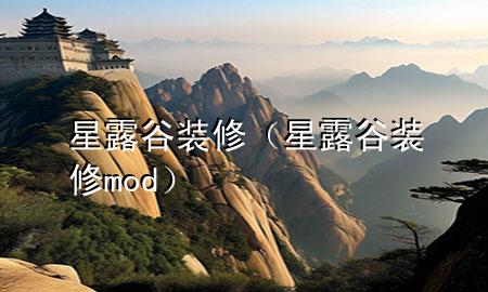 星露谷裝修（星露谷裝修mod）
