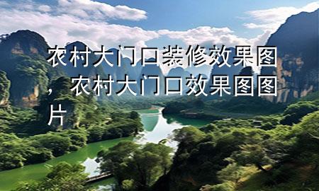 農(nóng)村大門口裝修效果圖，農(nóng)村大門口效果圖圖片