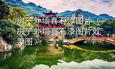 房子外墻真石漆圖片(房子外墻真石漆圖片效果圖)