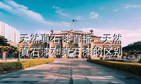天然真石漆直播，天然真石漆和真石漆的區(qū)別