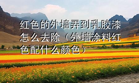 紅色的外墻弄到乳膠漆怎么去除(外墻涂料紅色配什么顏色)