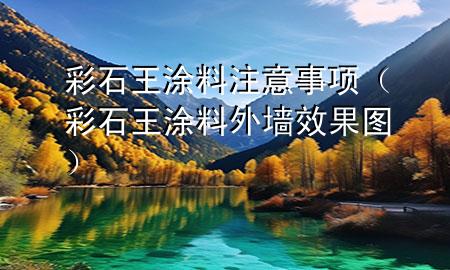 彩石王涂料注意事項(xiàng)(彩石王涂料外墻效果圖)