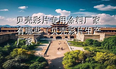 貝殼彩片專用涂料廠家有哪些(貝殼彩片生產(chǎn)廠家)