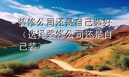 裝修公司還是自己裝好(選擇裝修公司還是自己裝)